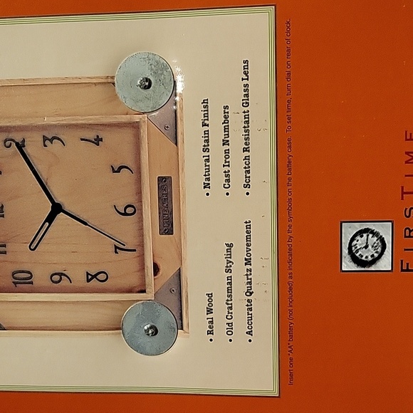 Arts and Craft style Clock,Gorgeous! NEW IN BOX! - Picture 6 of 6